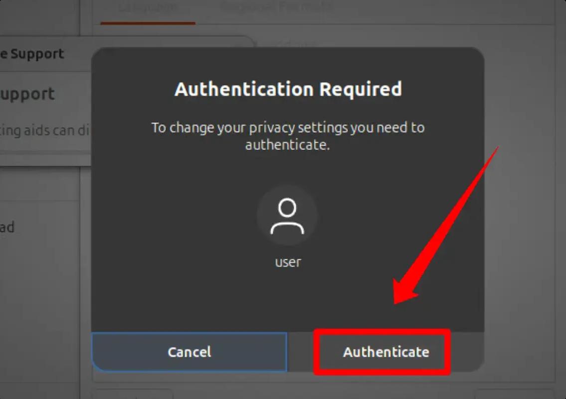 点击 “authenticate”